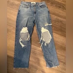 Hollister Curvy Ultra High Rise Vintage Straight Women's Size 15L Jeans
